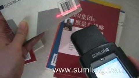 Cool mobile barcode scanner.barcode collection terminal ms30 for library&bookstore.wmv