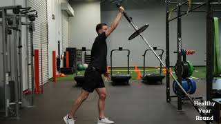 Rotational Landmine Push Press