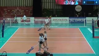 Kristen Moncks- Canada Libero #17 Red Jersey.