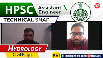 Hydrology Mock Interview For HPSC(AE) | Civil Engineering | Start Interview Preparation