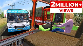 Haryana Roadways Bus Journey From Delhi to Kurukshetra | ETS2