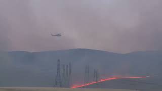 California authorities issue evacuation orders due to fast-moving grassfire