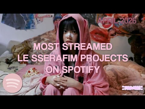 [TOP 26] MOST STREAMED LE SSERAFIM PROJECTS ON SPOTIFY || APRIL 2026