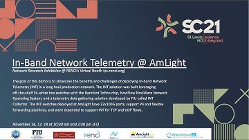 SC21: In-band Network Telemetry @ AmLight