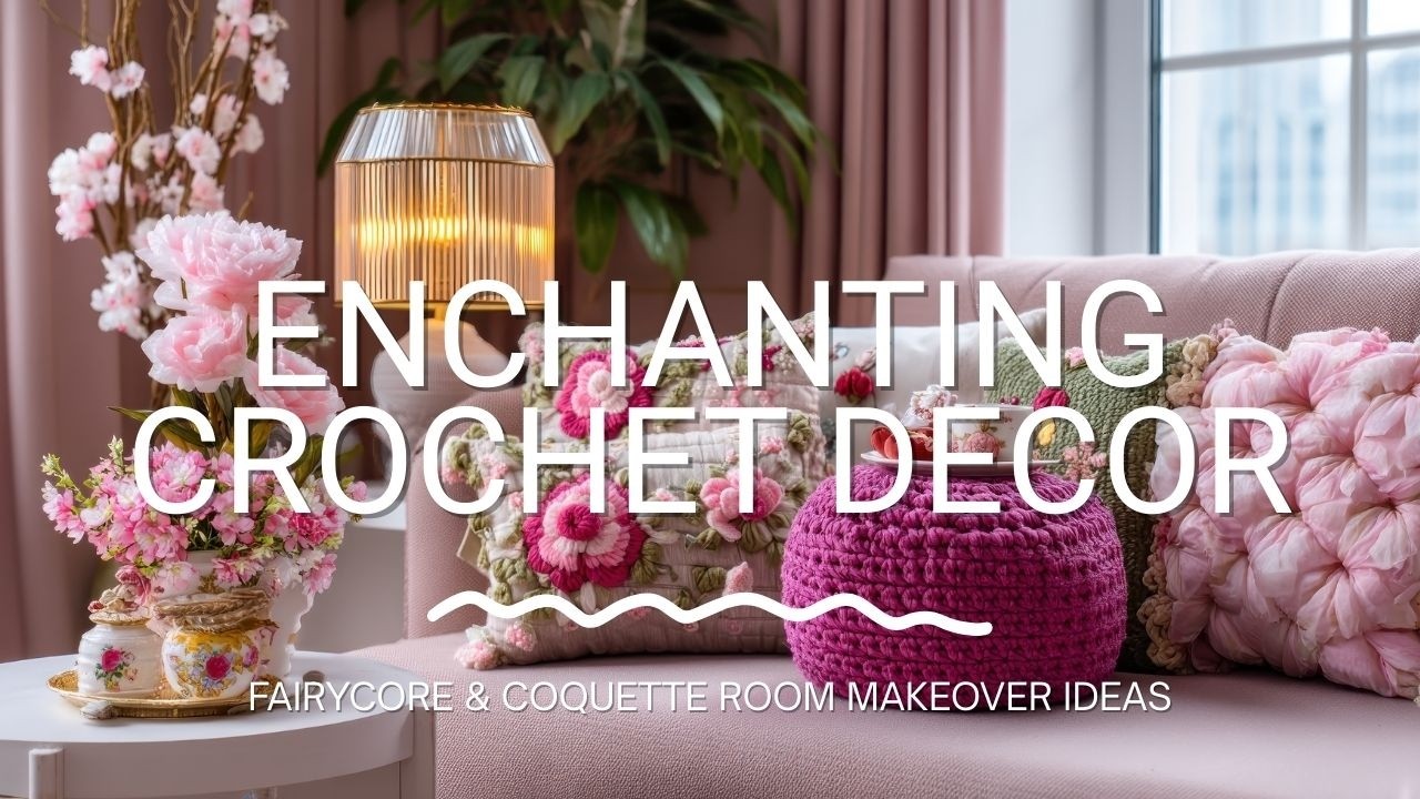Enchanting Crochet Home Decor ✨ | Fairycore & Coquette Aesthetic Ideas for Your Space