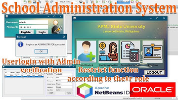 Java Programming #5-Basic School Mgmt System - Netbeans 17 w/ Oracle - Login w/ Admin Verificiation