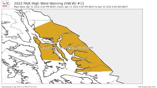 EAS High Wind Warning Downtown Juneau, Alaska NOAA Weather Radio WXJ25