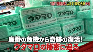 カンブリア宮殿【廃番の危機から奇跡の復活！ウタマロの秘密に迫る】予告