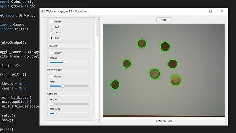 Coins Contour Detection  | Python | OpenCV | PyQT |