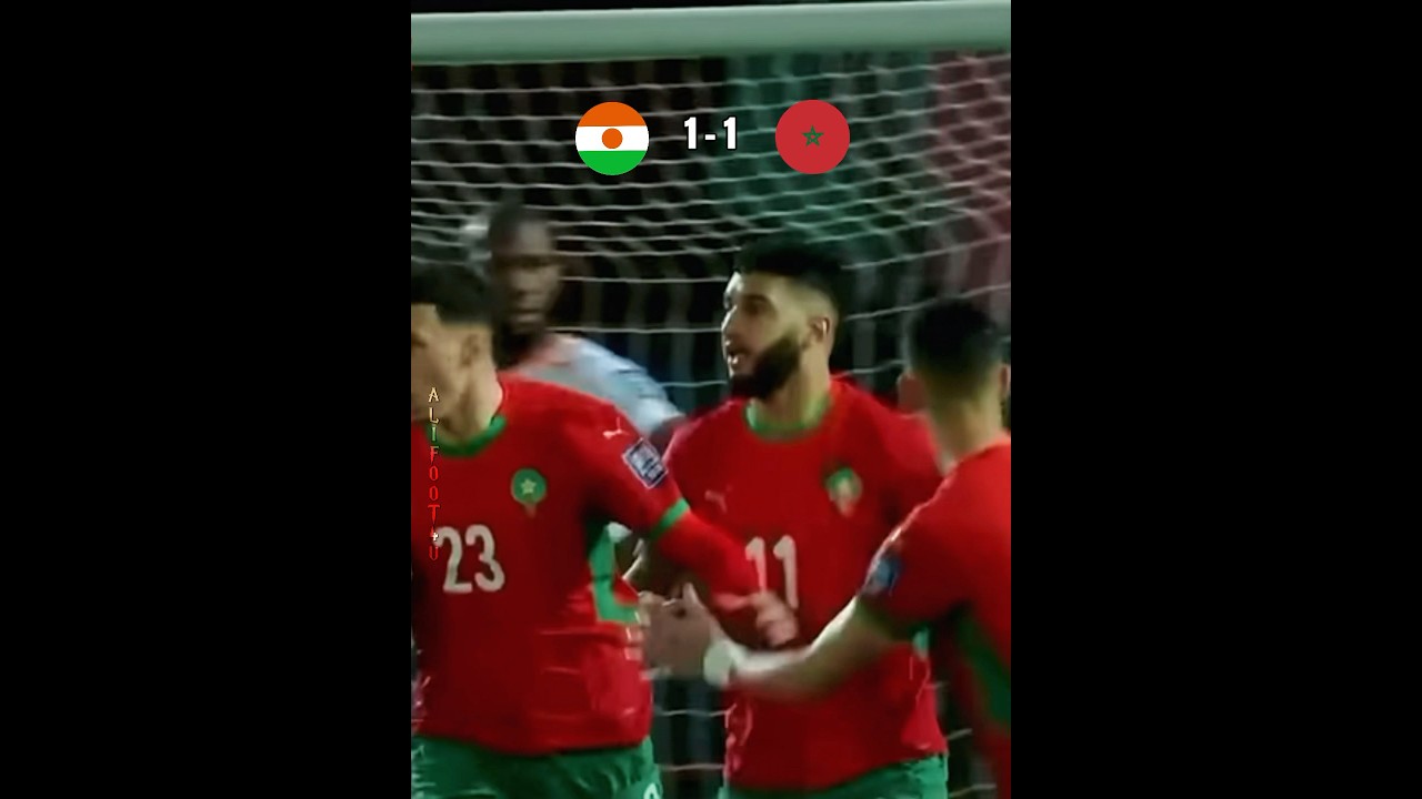 Niger vs Morocco - FIFA World Cup African qualifiers. 