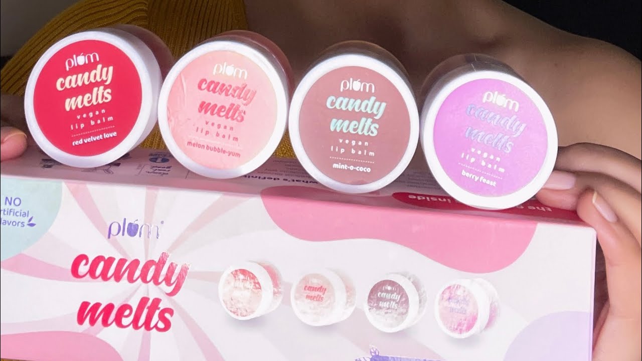 PLUM Lip Balms in 4 delicious candy flavours