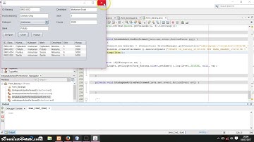 Tutorial Pemrograman Java Membuat CRUD Data Barang Menggunakan NetBeans Part3