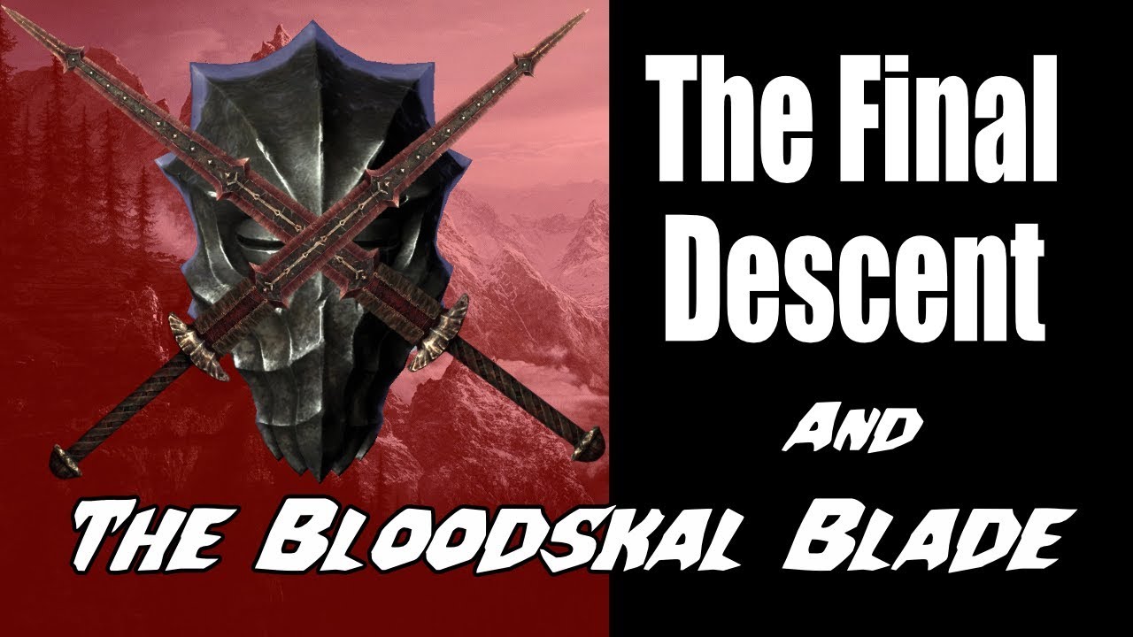 Skyrim, The Final Descent Quest At Bloodskal Barrow - YouTube