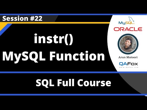 वीडियो: SQL में Instr फंक्शन क्या है?