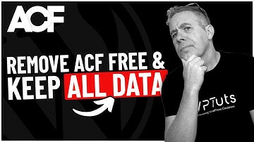 Remove ACF Free & KEEP All Your Custom Fields!