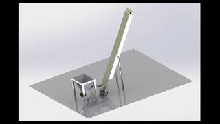 SOLIDWORKS TUTORIAL #5 Design And Assembly of Elevating Conveyor Whit Hopper in SolidWorks