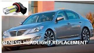 Genesis Headlight and DRL Replacement