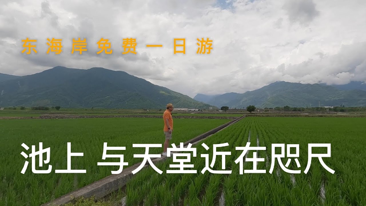 北京大叔第三次游台湾EP8 计划去太鲁阁反而去了洄澜东海岸一日游；池上  我被绿色灌醉 骑脚踏车与高雄女孩擦肩而过