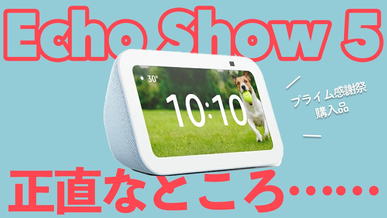 正直レビュー】Amazon Echo Show 5を買ってみた！最初に買うAmazon