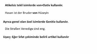Almanca B1 Düzeyi - Deutsch Für Fremden Niveau B1 Artikel Kullanılmayan Yerler