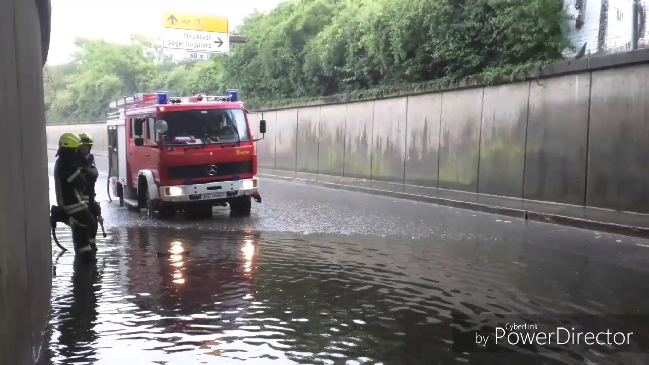 Feuerwehr Oppenheim: Starkregen am 03.06.2017 - YouTube