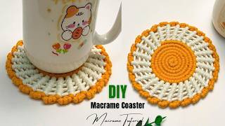 DIY Macrame Coaster | Macrame Tutorial