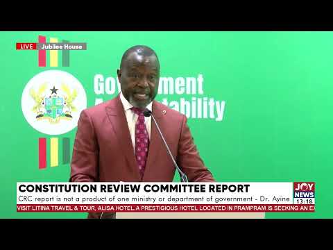 Govt accepts CRC's recommendation to lower the minimum age for presidential candidates - AG