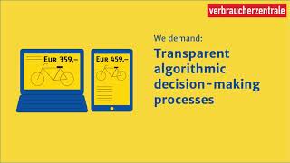 We demand: Transparent algorithmic decision-making processes. #EuropaKannMehr