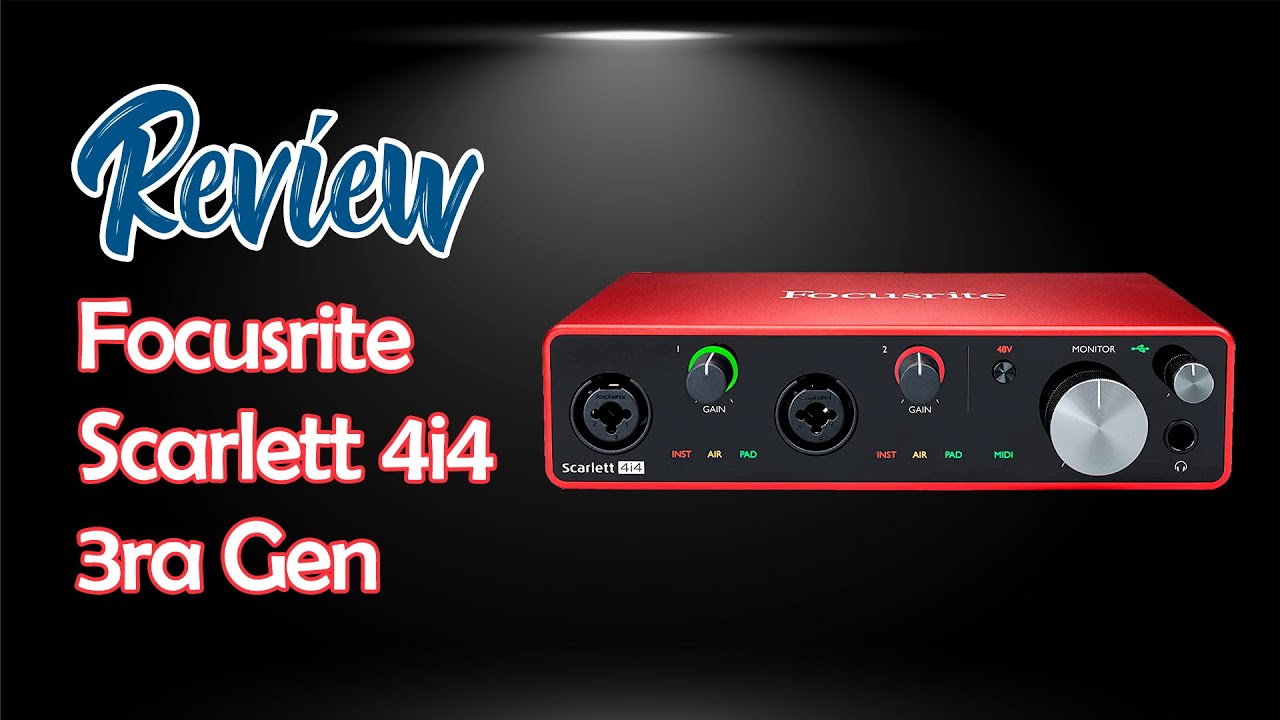 Audio Interface | Focusrite Scarlett 4i4 3rd Gen | Review - YouTube