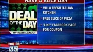 Villa Fresh Italian Kitchen Celebrates "Have a Slice Day" on 10/12/10