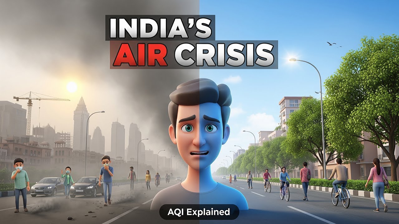 India’s Air Crisis | AQI Causes, Effects & Solutions