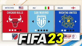 10 *NEW* FIFA 23 CREATE A CLUB CAREER MODE IDEAS