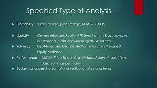 Analytics, Ratios, Performance Metrics Overview