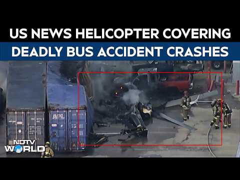 US News Helicopter Covering Deadly Bus Accident Crashes, 3 Killed