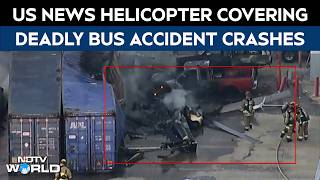 US News Helicopter Covering Deadly Bus Accident Crashes, 3 Killed