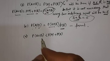 GATE CSE 1994 solution | Probability: Let A&B be any two arbitrary events then........