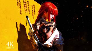 Makima Dragon Samurai 4K Live Wallpaper | Chainsaw man