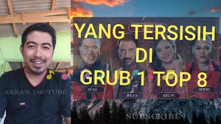 HASIL AKHIR GRUB 1 TOP 8 RESULT SHOW D'STAR INDOSIAR TADI MALAM