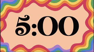 5 Minute Fun Groovy Rainbow Timer (Piano Alarm at End) Net Worth