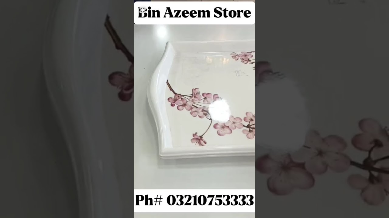 Floral Elegance Plastic Serving Tray Set 🌸✨