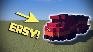 Minecraft: How to make a Freight Train for beginners | Building Tutorial