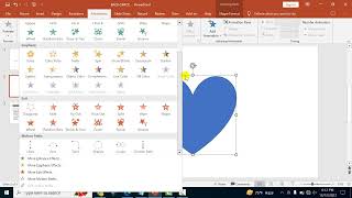 How to add right triangle shapes effect to shape in PowerPoint