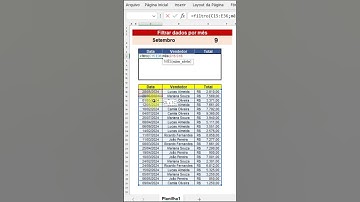 Como filtrar dados com base no mês no Excel