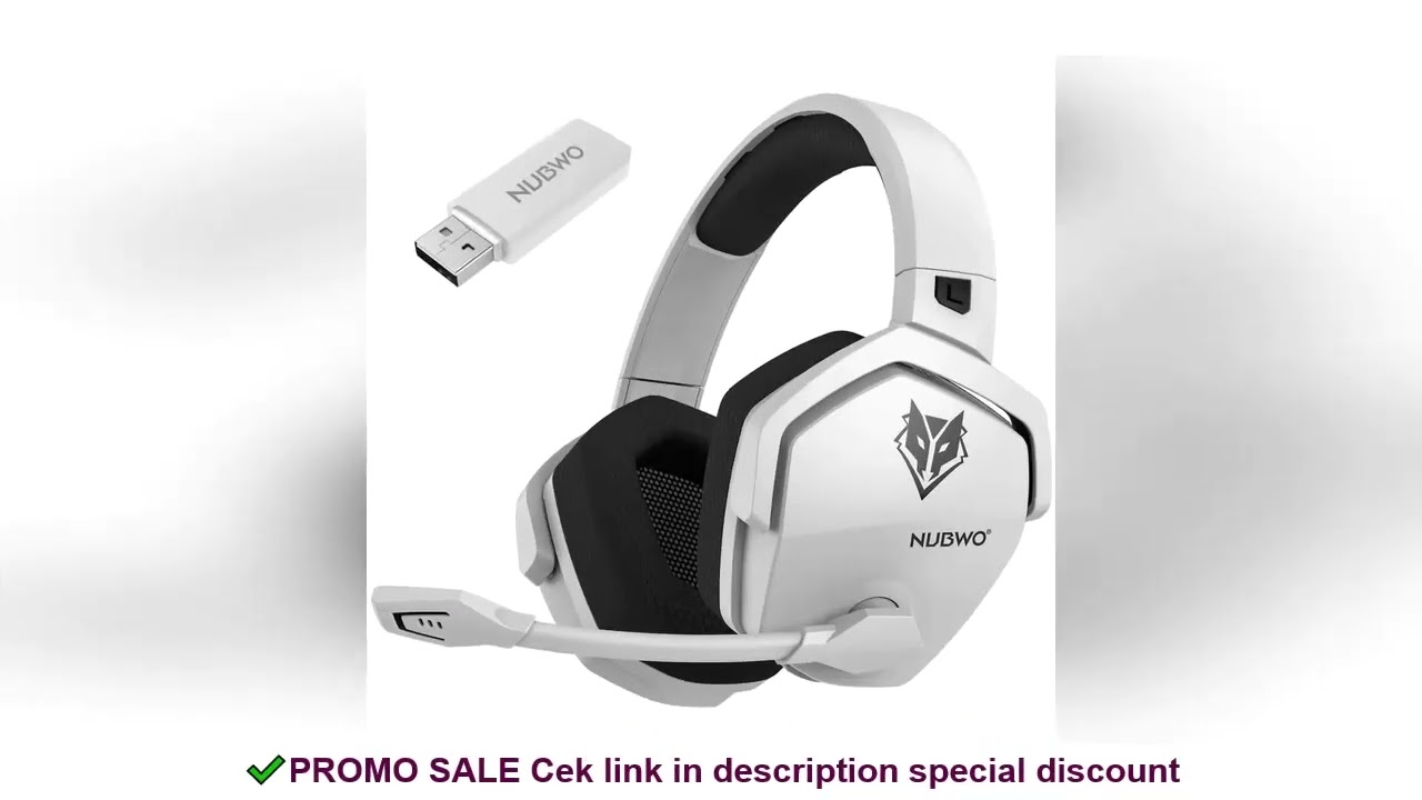 NUBWO G06 2.4G Dual Wireless Gaming Headset 5ms Low Latency 7.1 Surround ENC Mic For PC PS4 PS5 Gami