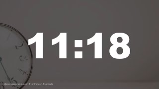 11 minutes 18 seconds [678 secs] clock timer countdown || Alarm Focus