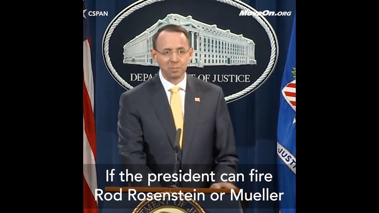 If Trump Fires Rod Rosenstein