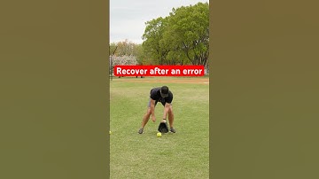 How to throw a softball after an error