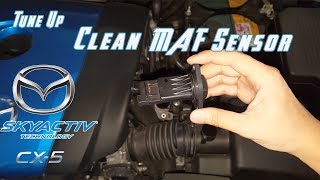 How to Clean MAF sensor // Mazda CX5 KEEFW/KEEAW/KE2FW/KE2AW/KE5FW/KE5AW