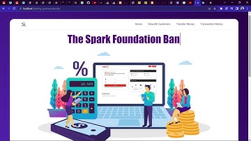 Basic Banking System | The Spark Foundation Internship | HTML CSS JS Bootstrap PHP MySql