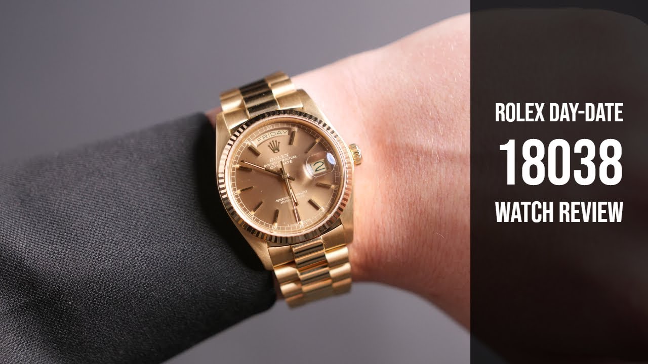 rolex presidential gold day date